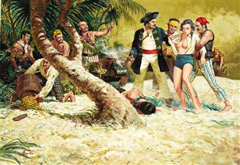 JOHN LEONE (1929-2011) Capture for gold on Playa de Muertos.